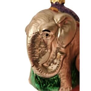 KSD VTG INGE-GLAS GLASS GERMANY BLOWN GLASS CHRISTMAS CIRCUS ELEPHANT